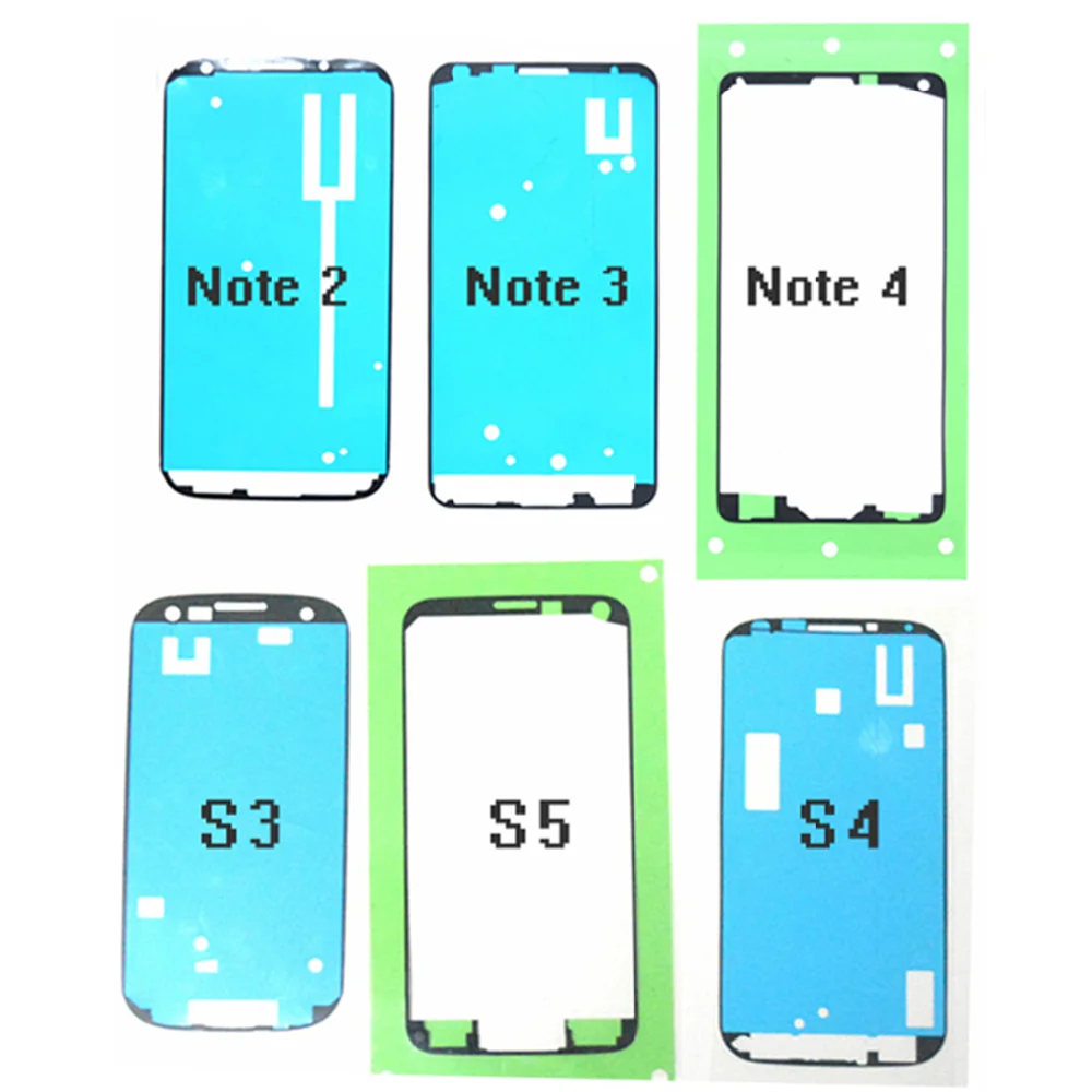 10 комплектов клейкая лента для Samsung Galaxy S3 i9300 S4 i9500 S5 g900 NOTE 2 3 4 note2 note3 note4
