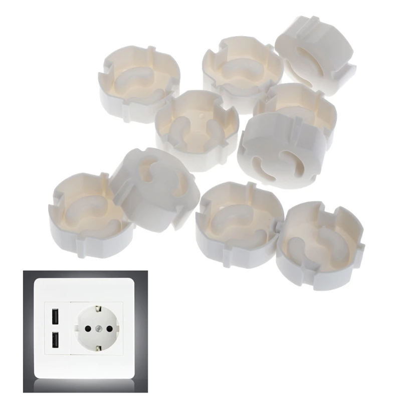 

57EE 10pcs Baby Safety Plug Socket Cover Protective Child Safety Plug Guard 2 Hole