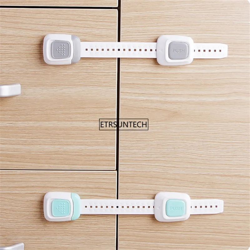 

50 шт., пластиковые блокираторы для дверей шкафов и туалета