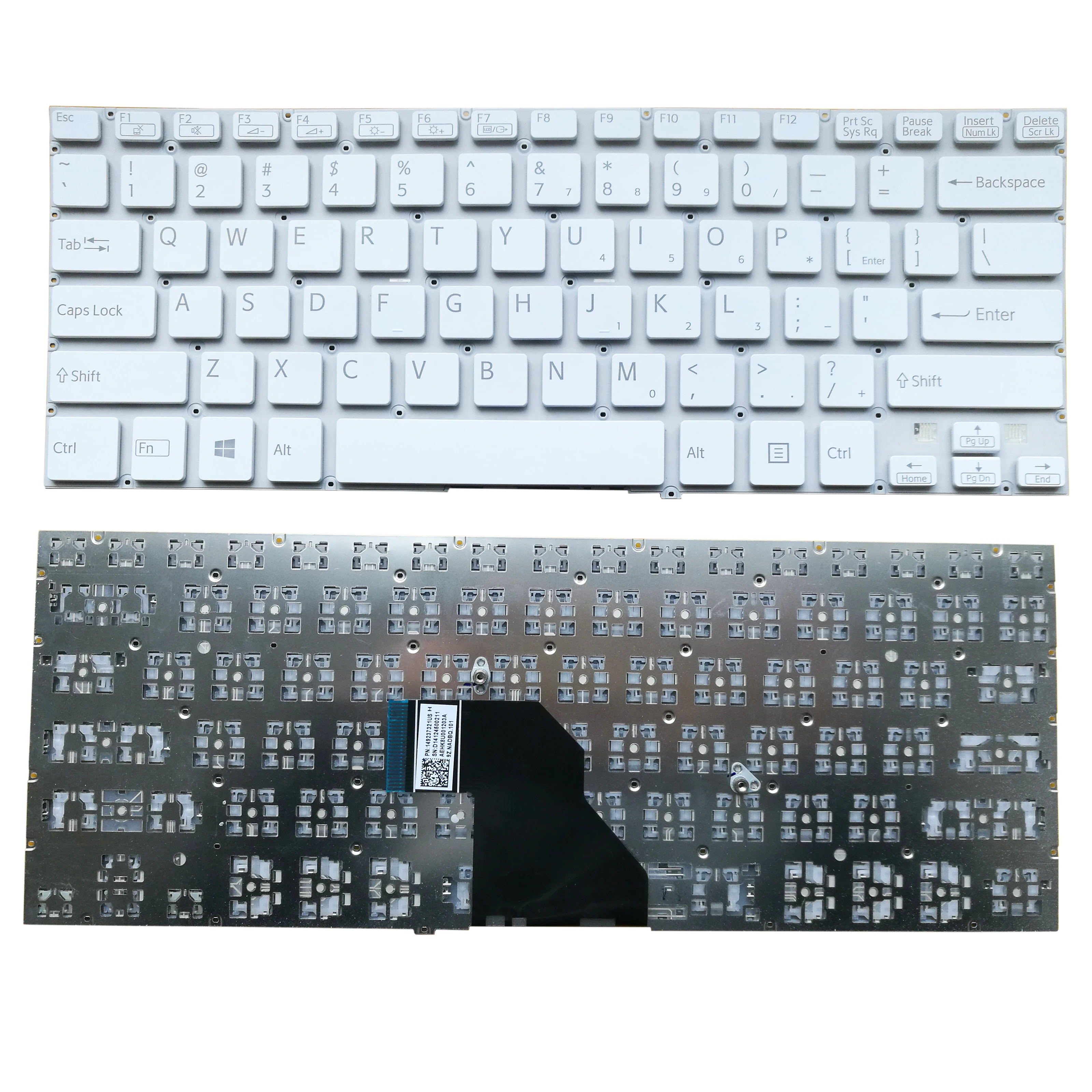 Клавиатура OVY для ноутбука SONY SVF14 SVF142C29U SVF142C29M SVF142C SVF142 SVF141 SVF1421E2E SVF1421L1E с белой