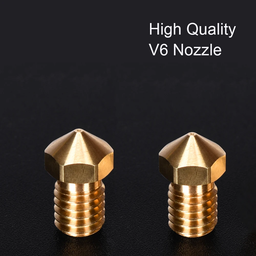 Высокое качество V6 сопло латунь M6 1,75/3,0 мм нити к V6 J-head Hotend экструдер E3D V6 сопло 3d принтер запчасти для Ender 3
