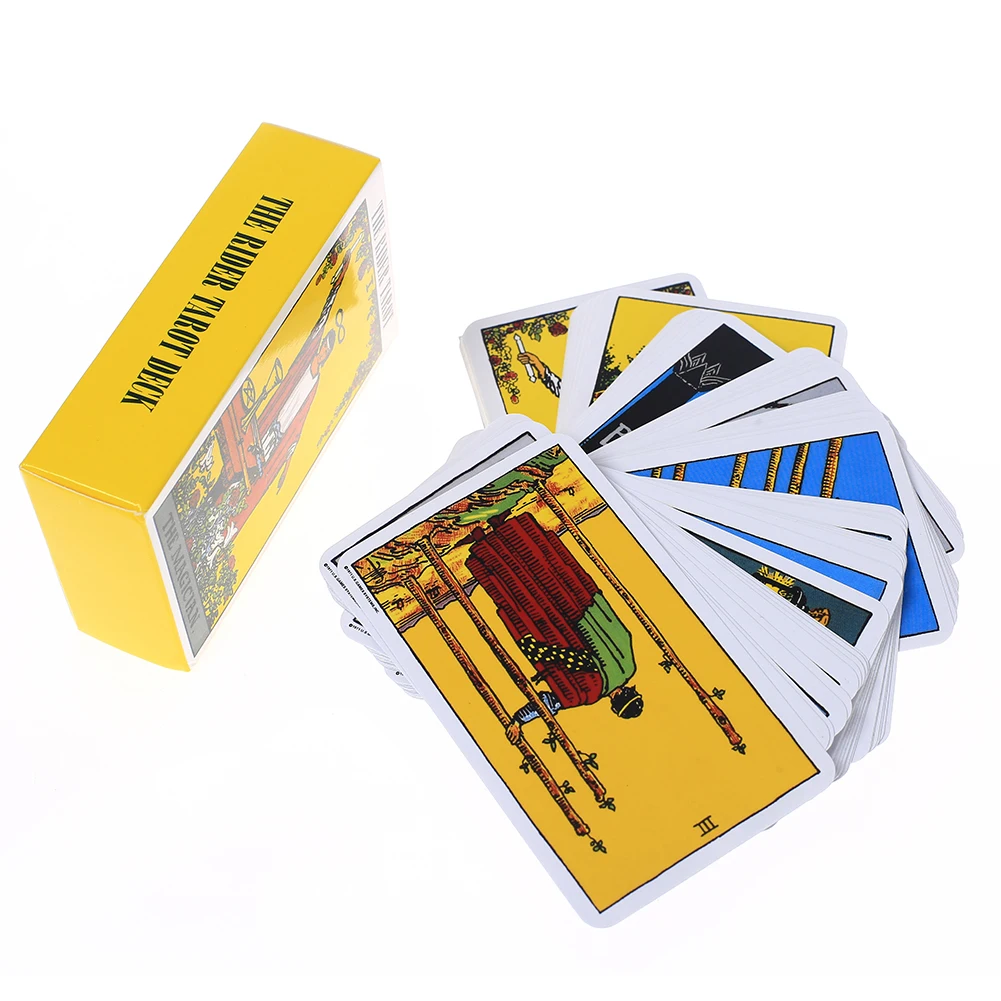 78Pcs/Set Hot Sale Full English Radiant Rider Wait Tarot Cards Factory Made Smith Tarot Deck Board Game Cards dropshipping 5 options rider wait tarot cards game centenary edition animal shadowscapes radiant classic tarot board game 78 pcs set