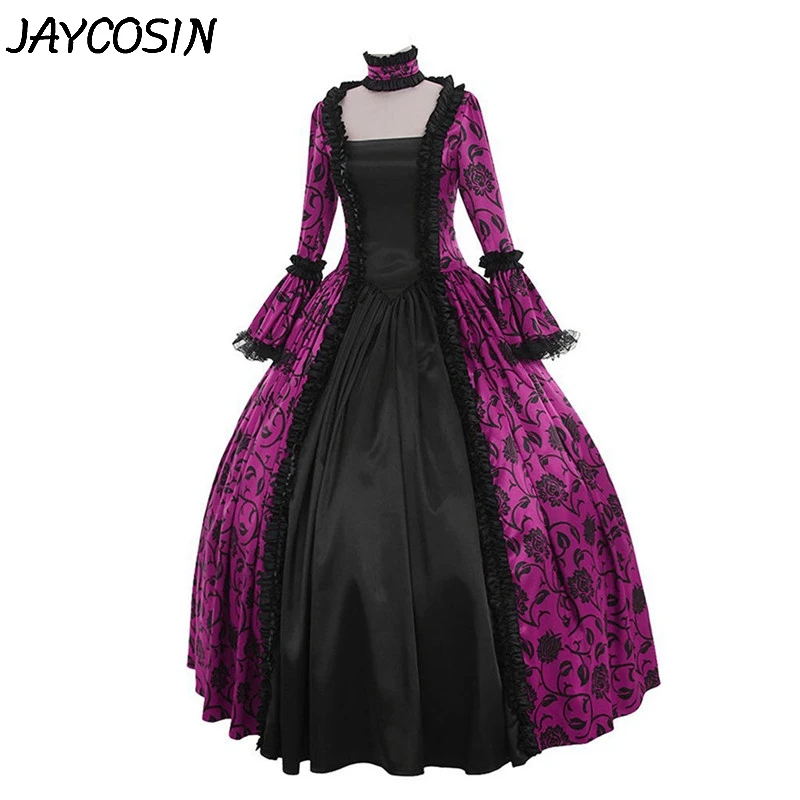 JAYCOSIN женское платье средневековая готика Ретро с длинным рукавом квадратный
