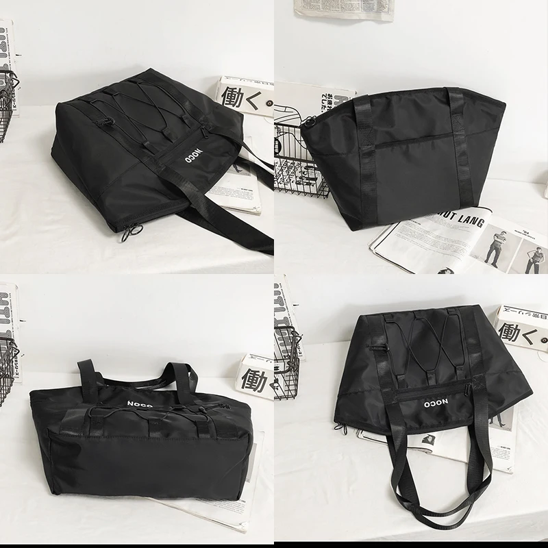 Pure Color Sports Travel Bag Women Large Capacity Portable Light Men's Bag Fitness Bag Women's Collection