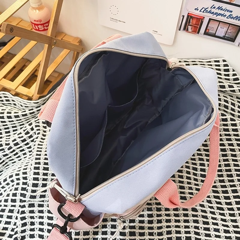 

Fashion Women Backpack Trendy Nylon Waterproof School Bag For Girls Large Capacity With Many Pockets Messenger