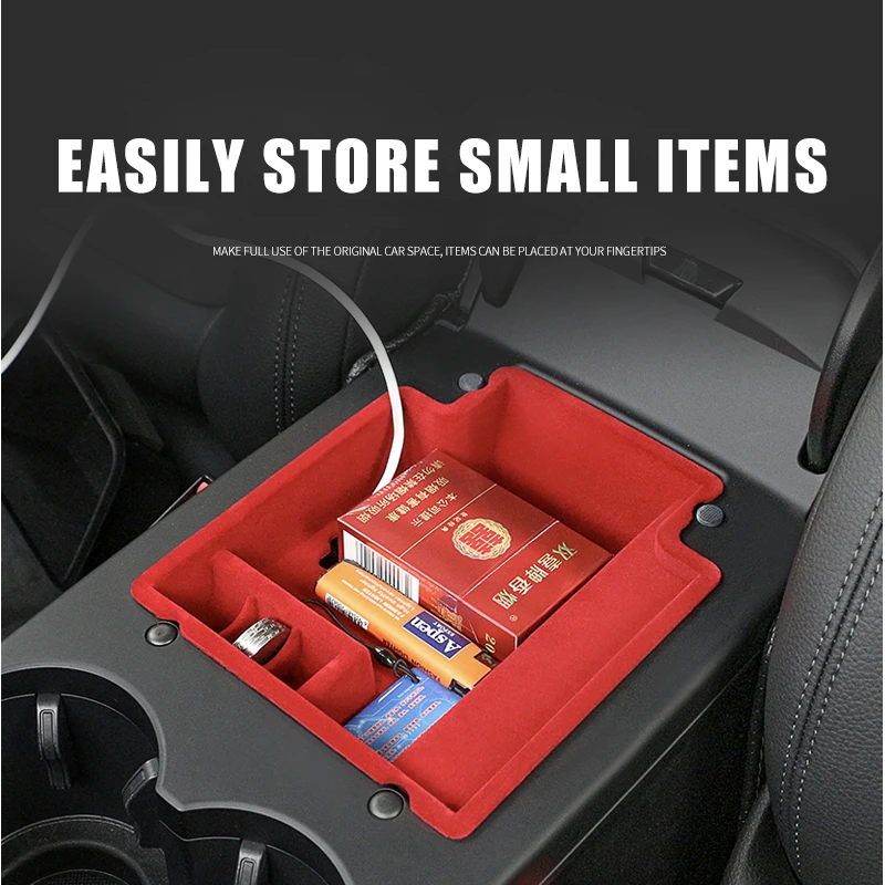 flannel storage box for porsche macan door handle abs mobile phone accessories interior holder case container auto decoration free global shipping