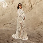 Don  Judy 2020 Новое бежевое винтажное Хлопковое платье для беременных; Материнство платья для фотосъемки платье макси для беременных фото реквизит размера плюс