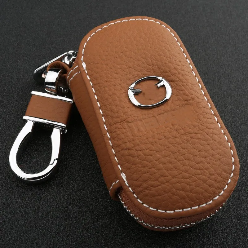 Подходит для универсальных автомобильных смарт-ключей кожаные кошельки ключей