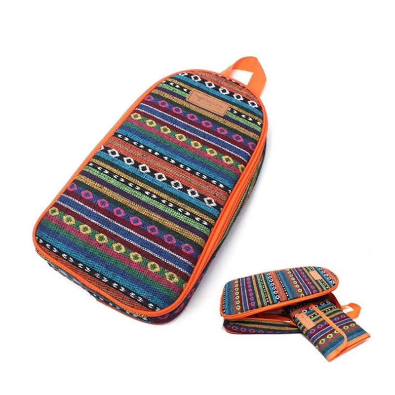 

Export outdoor cutting board bag portable cookware Storage bag perceptual ethnic camping handbag spatula meat fork storage bag