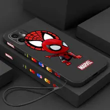 Popularity Marvel phone case for iphone 11 12 13 pro max case Shockproof iphone 7 case 6 8 plus x xs xr Unilateral design cover