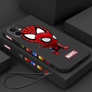 popularity marvel phone case for iphone 11 12 13 pro max case shockproof iphone 7 case 6 8 plus x xs xr unilateral design cover free global shipping