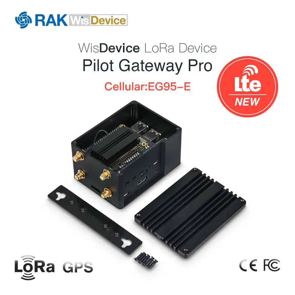 RAK7243 Pilot Gateway Pro 4G LoRa EG95 E RAK831 обновление для PoC Raspberry Pi 3B + RAK2245 шляпа RAK2013 сотовая