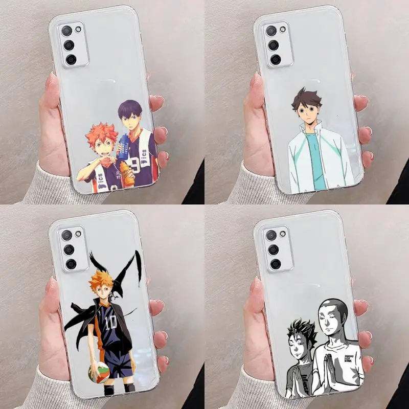 

Haikyuu Phone Case Transparent For oppo RENO A 1 2 3 4 5 7 8 Z 2Z SE ACE PRO moible bag