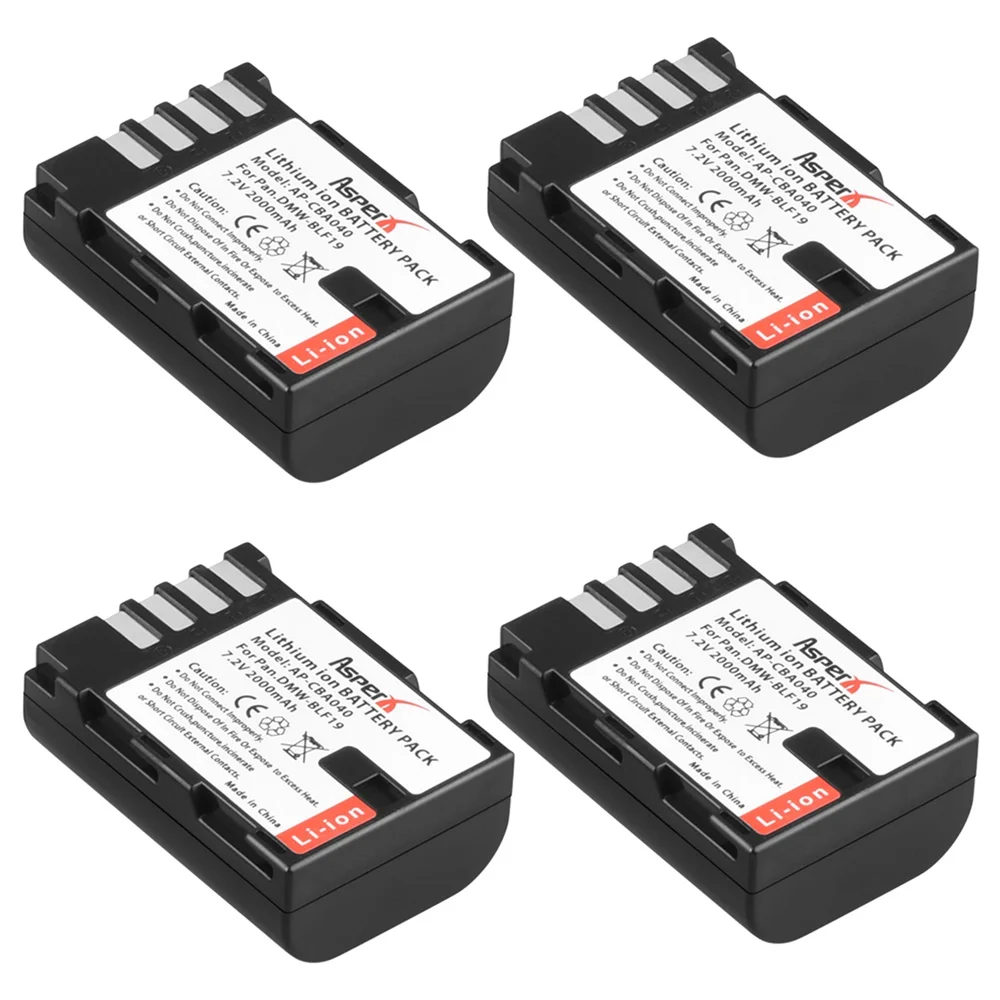 4 шт. аккумуляторы для камеры с портом USB Type C и светодиодной подсветкой|Цифровые