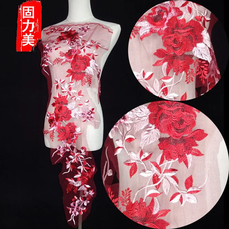 1 шт. Высококачественная Мягкая сетчатая роскошная кружевная аппликация с