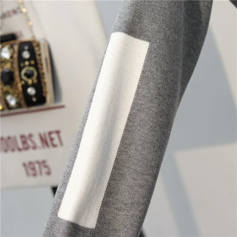 Женский трикотажный комплект из 2 предметов спортивный пуловер с длинными