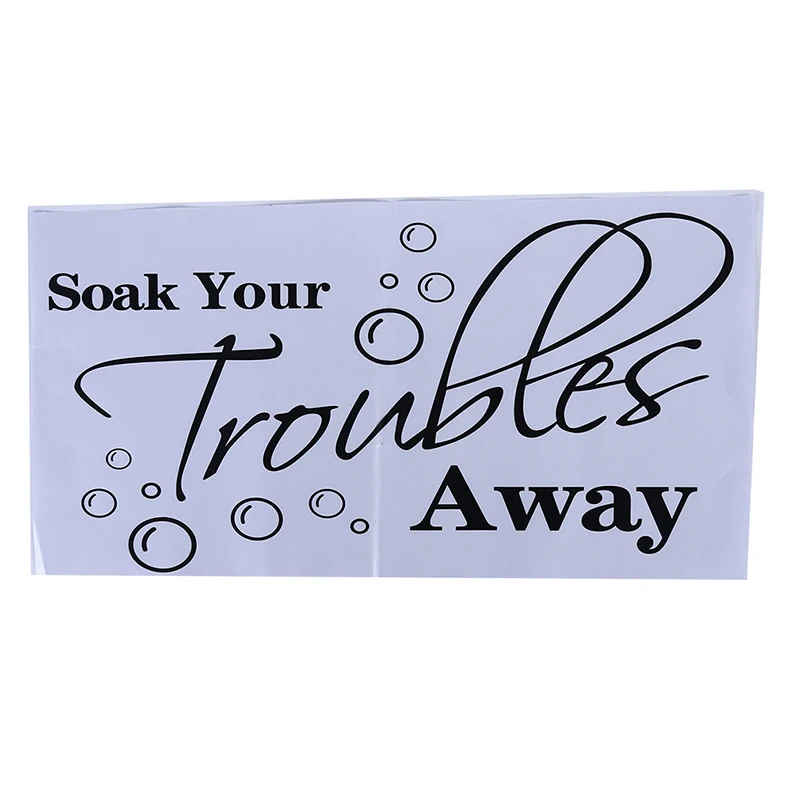 Творческий знак наклейка на дверь 'Soak проблемы оставьте стикер для Ванная