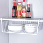 Кухонная железная подвесная стойка для хранения, стойка для разделочных блоков под шкаф, стандартная корзина большой емкости