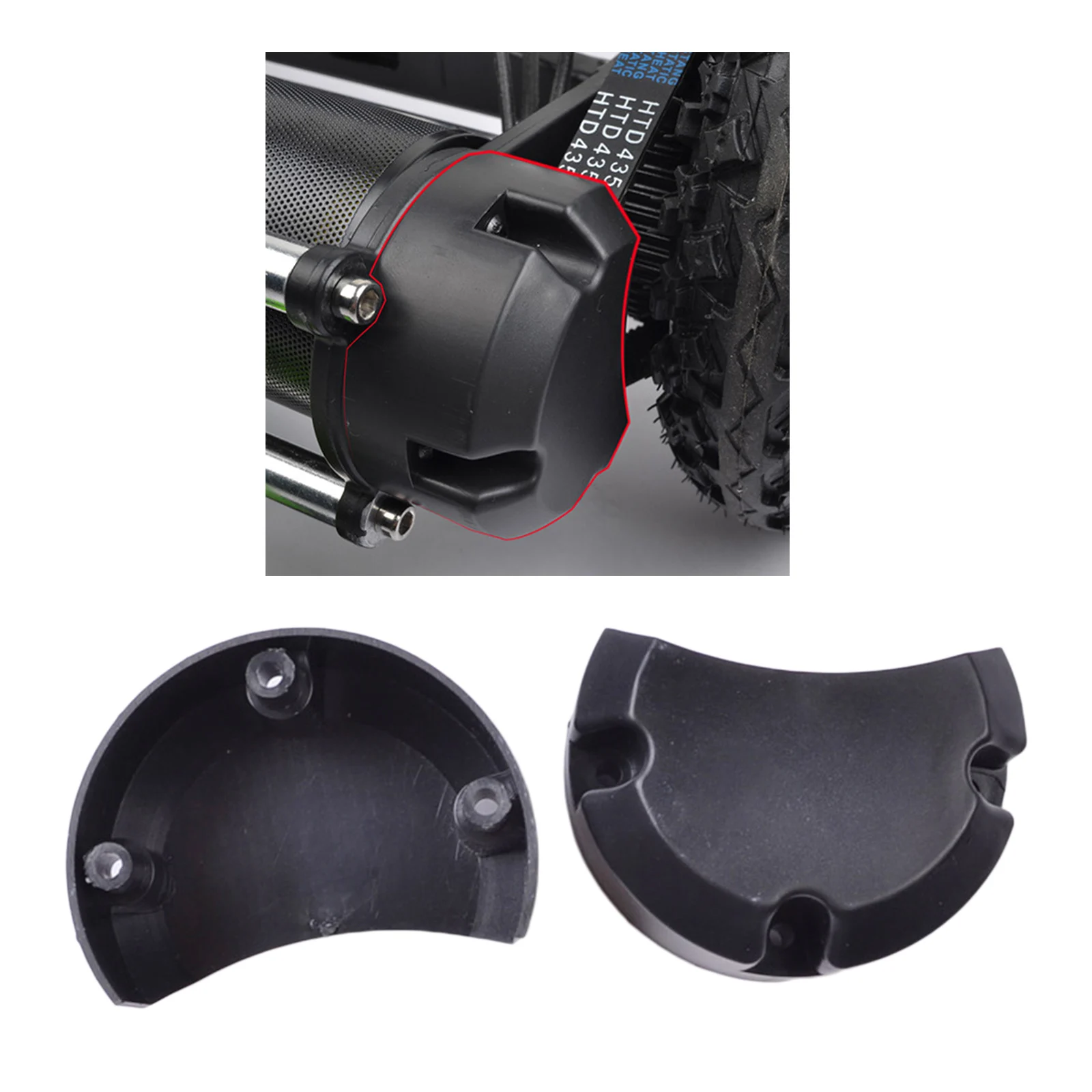 

2x Durable Electric All Terrain Skateboard Belt Covers Electronic Case Parts