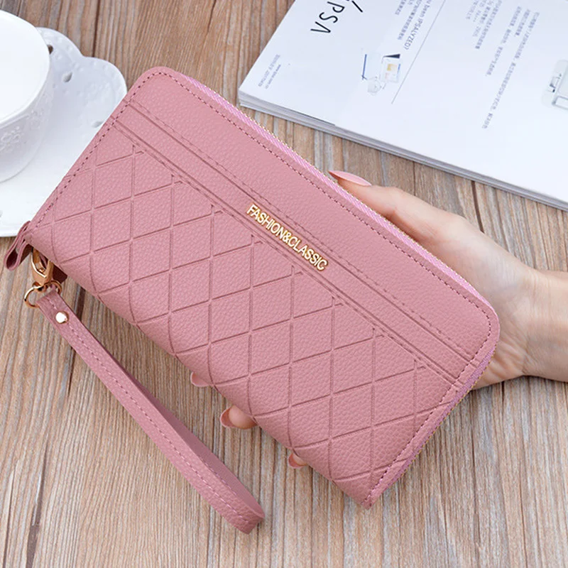 

Long Women's Wallet Female Purses Tassel Coin Purse Card Holder Wallets Female Pu Leather Clutch Money Bag Pu Leather Wallet