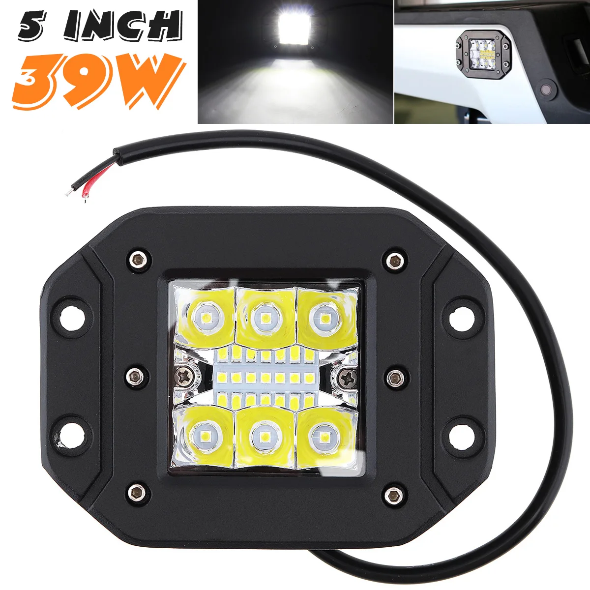 

Ultra Bright 5 Inch 39W LED Light Bar Work Light Fog Lamp for Driving Offroad Boat Car Tractor Truck 4x4 SUV