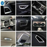 car front water cup holder frame roof sunroof handle grab cover decoration trim for subaru forester 2019 2022 matte interior