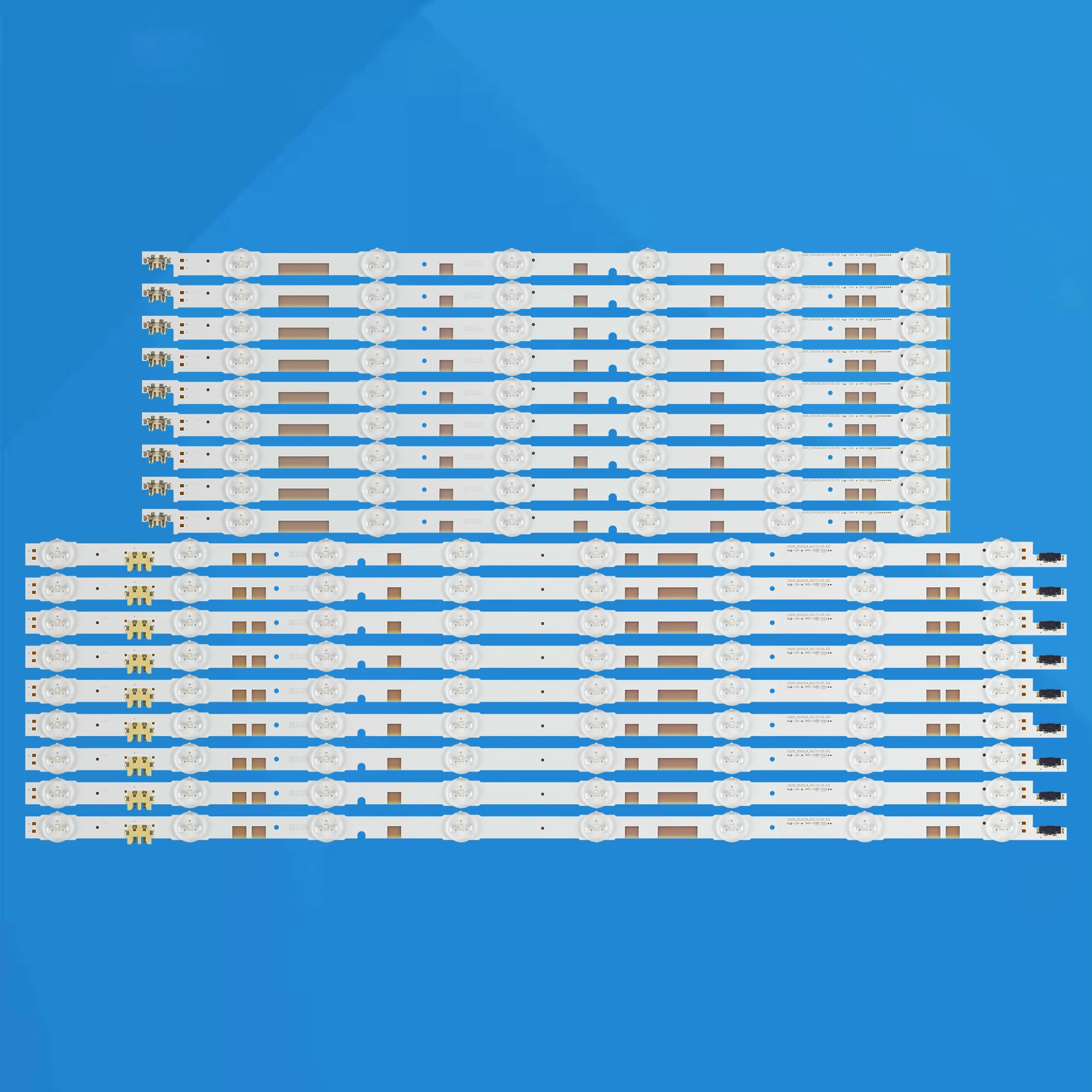 

Новый комплект, 18 шт. светодиодных лент для подсветки для Samsung CY-TJ055HGEV2V 55 js7200 UN55JS7250 UN55JS7000DF
