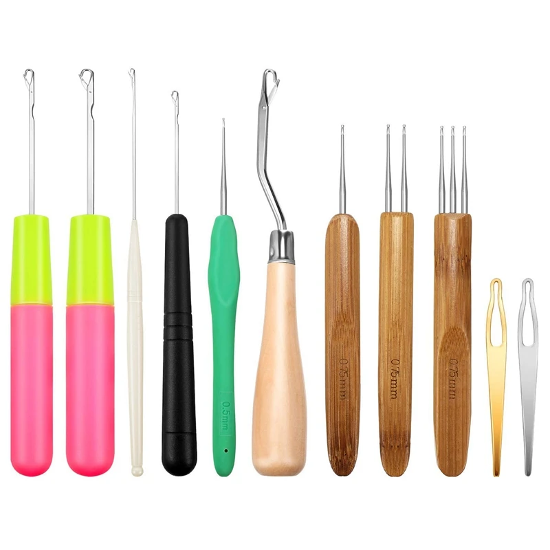 11 штук дреды набор инструментов включает в себя вязаные крючком 1 крючок 2 крючка 3