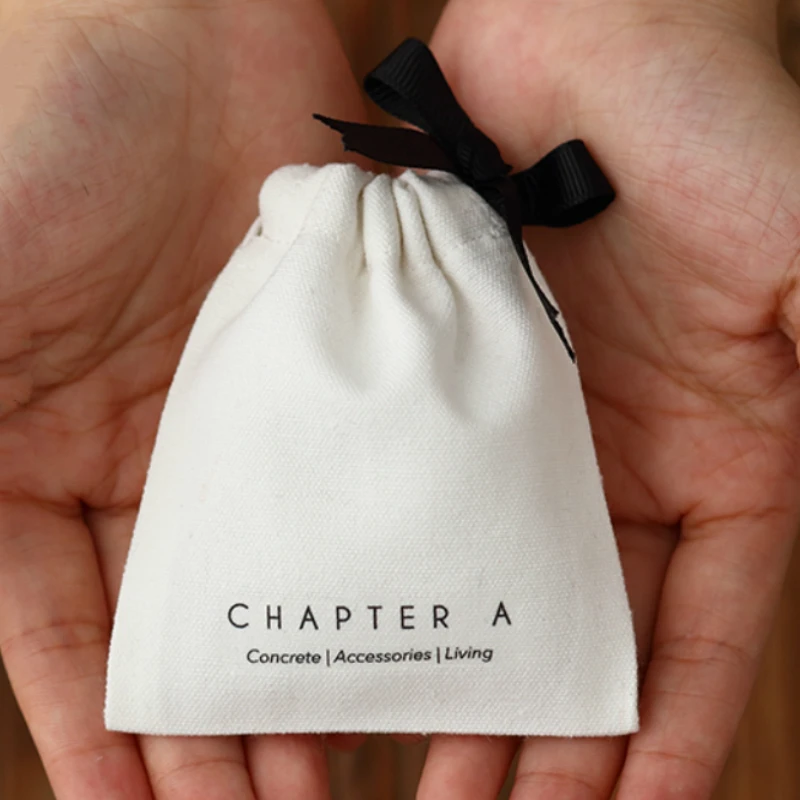 100 шт. Подарочная сумка из парусины украшения хлопок холст на шнурке