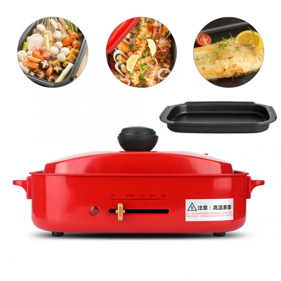 Electric Multi Cooker Non-Stick Grill Pan Barbecue Baking Tray Kitchenware for Make crepes barbecue hamburg | Бытовая техника