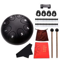 steel tongue drum 8 notes 6inch lotus type steel handpan with mallets notes stickerdrum stick holders finger picks