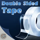 Нано-двухсторонний скотч Двухсторонняя клейкая никаких следов многоразовые Водонепроницаемый клейкая лента для дома клей Очищаемый наклейки на стену 135M