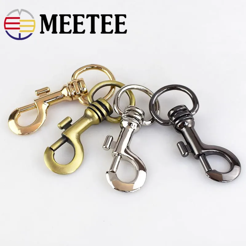 Металлический поворотный триггер Meetee 2 шт. застежка лобстер защелкивающийся