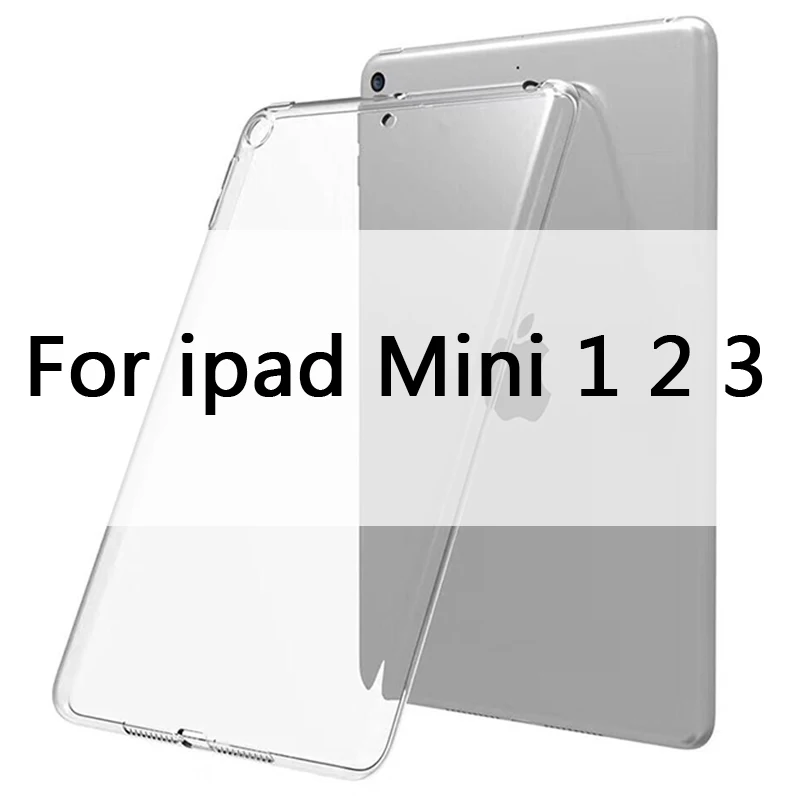 For MiNi 1 2 3 Чехол для iPad 10,2 MiNi 2 3 4 5 TPU Прозрачный Силиконовый противоударный чехол для нового iPad Pro 10,5 Air 1 2 задний Чехол - Цвет: For MiNi 1 2 3