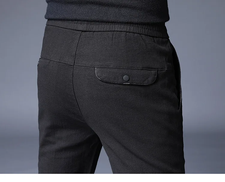 Мужские повседневные брюки hombres хлопковые облегающие модные деловые для мужчин