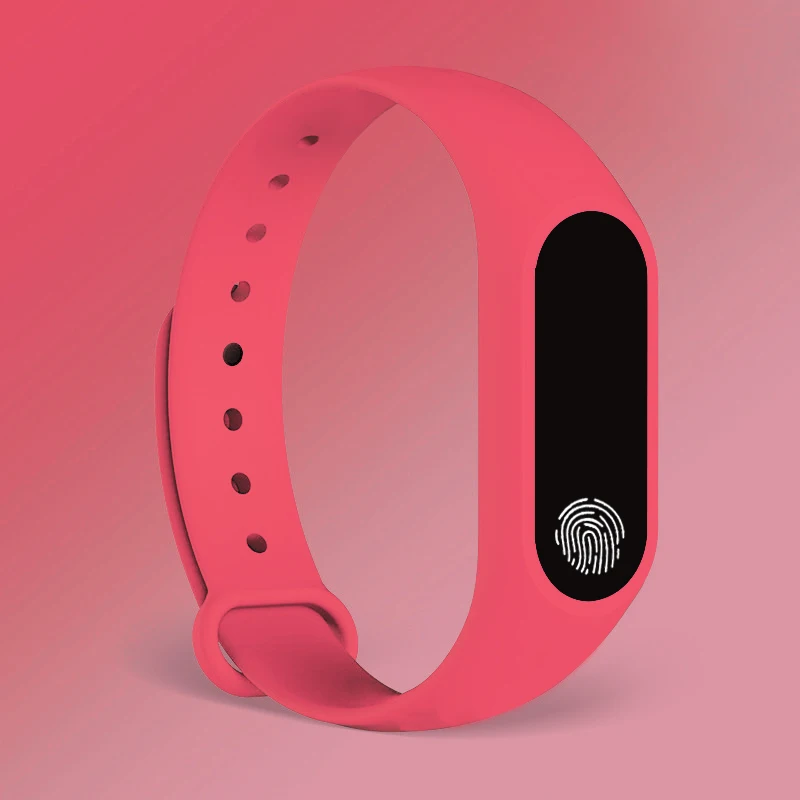 pink Спортивный браслет, цифровые часы для женщин, женские часы, женские часы, часы для женщин, женские часы, подарки для Android IOS inteligente intelig - Цвет: pink