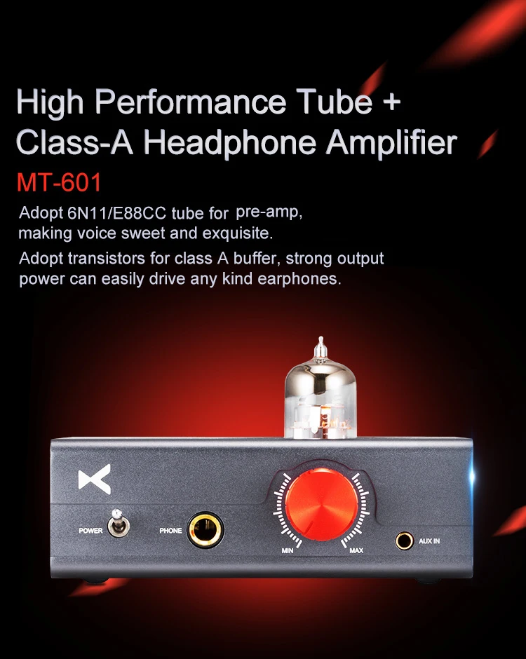 Xduoo MT-601 MT-602 высокая производительность ламповый усилитель для наушников класса A