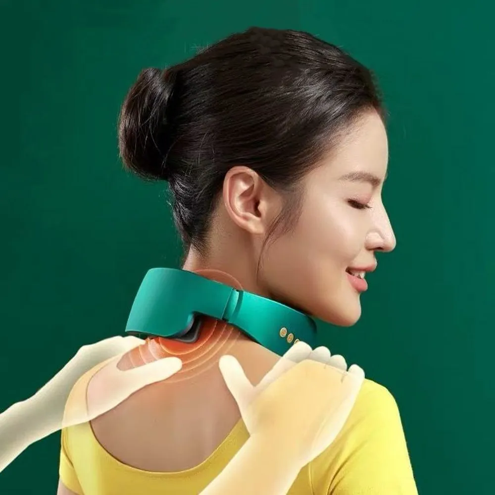 

Smart Electric Neck And Shoulder Massager Intelligent Cervical Massager Low Frequency Magnetic Therapy Pulse Pain Relief Tool