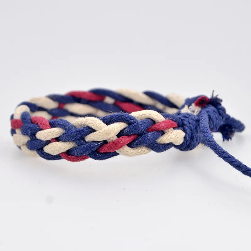 Браслеты из плетеной ткани с изображением морского поклонника браслет для