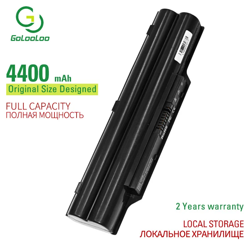 Аккумулятор Golooloo для ноутбука 6 ячеек новый аккумулятор BP250 FPCBP250 Fujitsu LifeBook A530 A531 AH/D