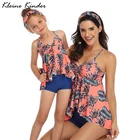 Купальник для родителей и детей, новинка 2021, летнее женское бикини, пляжная одежда, купальный костюм для девочек, купальник для мамы и дочки, Детские танкини