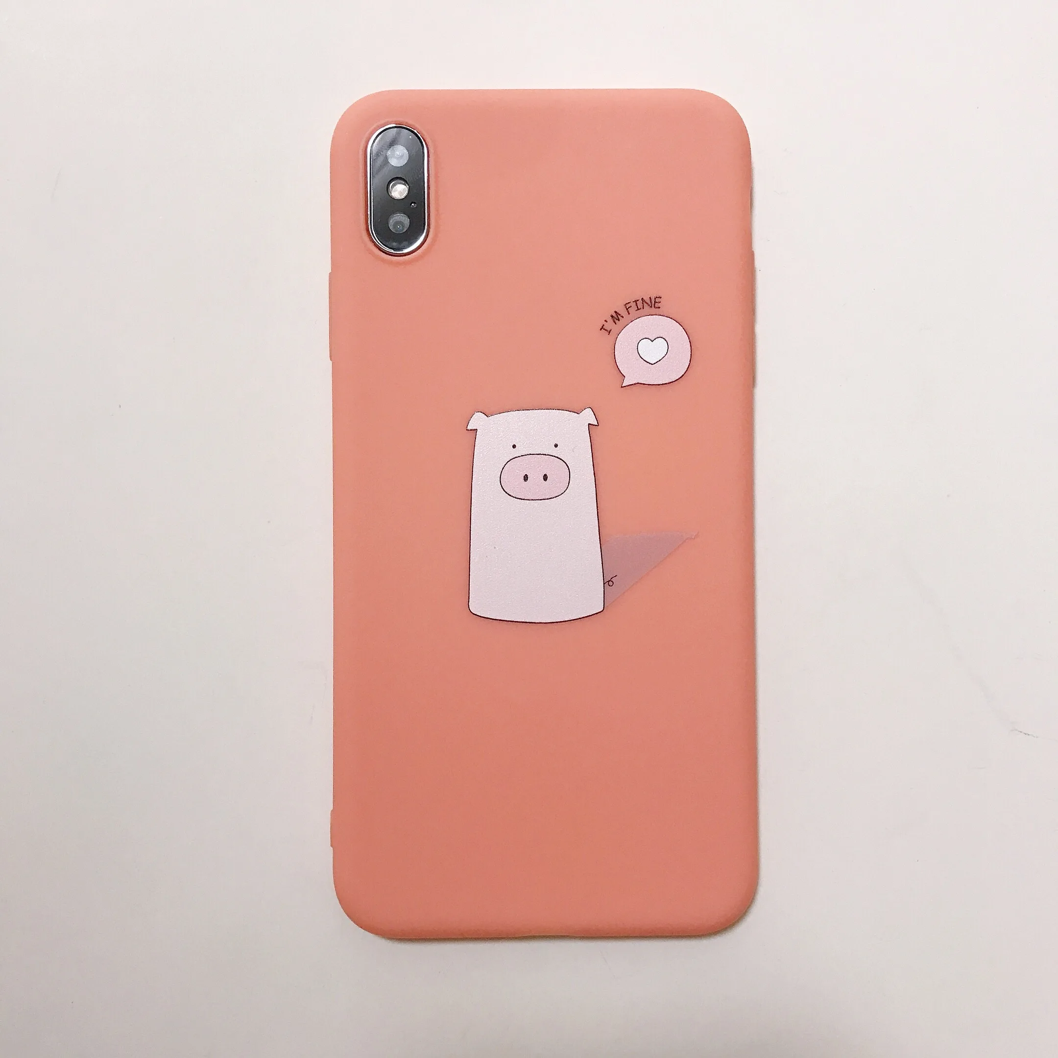 Leon Matilda чехол для iPhone 7 8 Plus чехол для coque iPhone 11 Pro 6 6S 7 8 Plus X XS Max XR силиконовый мягкий ТПУ задний Чехол - Color: 17 Pig 1