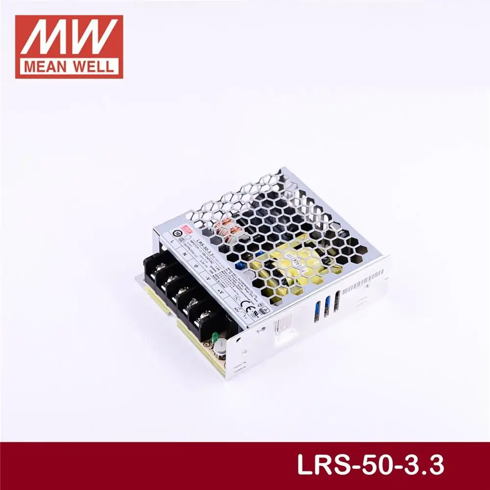 По специальной цене товара MEAN WELL! LRS 50 3.3 3 V 10A meanwell 33 W один Выход переключение