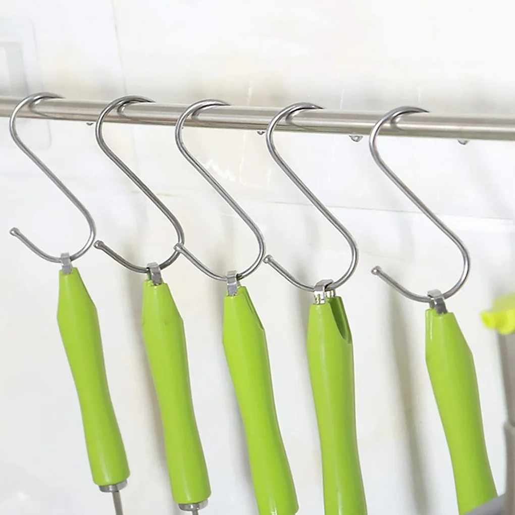 

10 шт., S-образные крючки для одежды