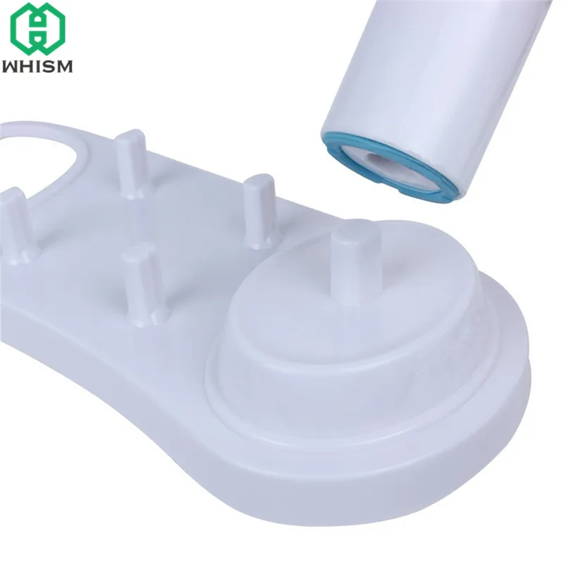 

WHISM Plastic Electric Toothbrush Holder Tooth Brush Storage Organizer Teeth Brush Head Support White Stander with Charger Hole