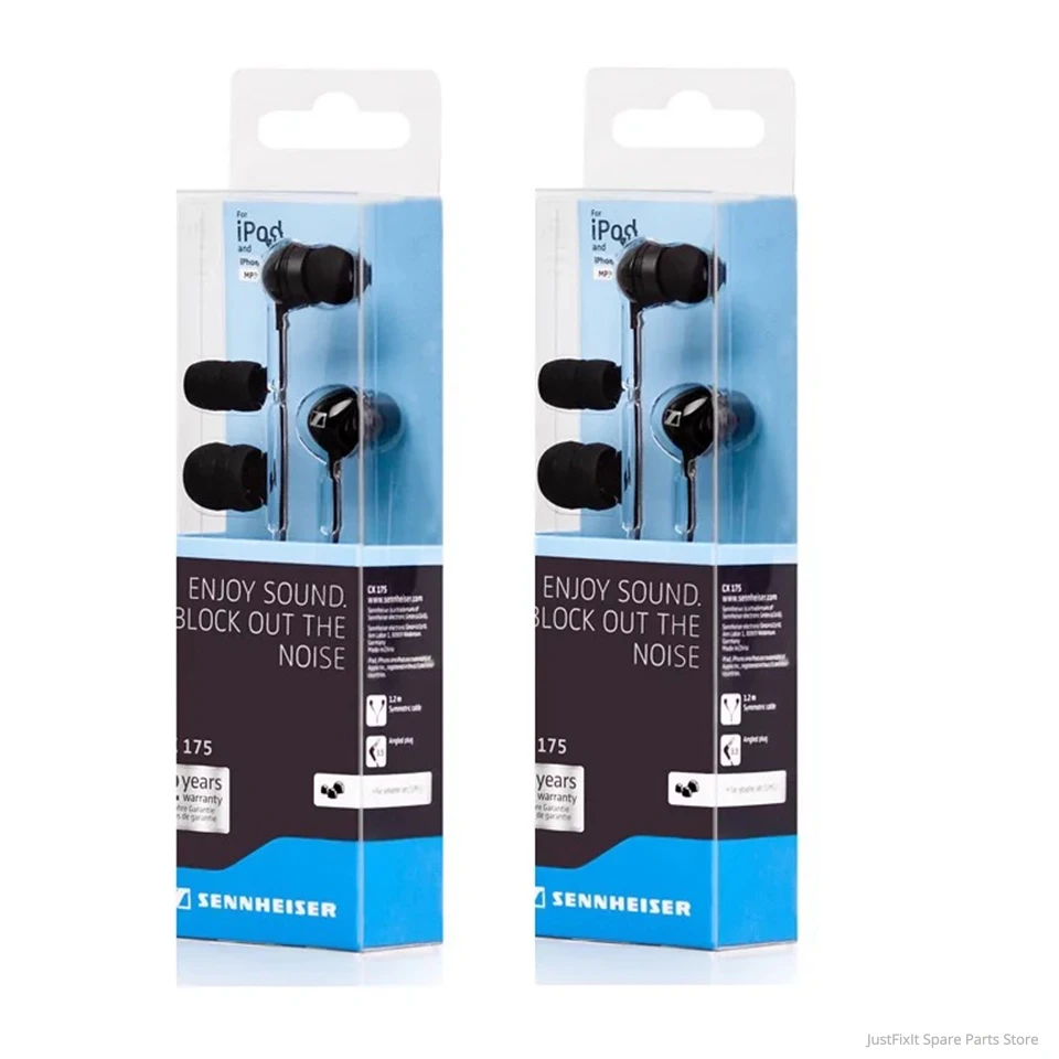 Оригинальные 100% новые наушники-вкладыши Sennheiser CX175 проводные стереонаушники с