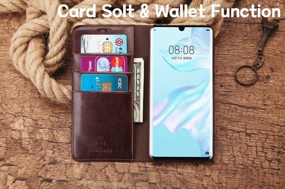 Musubo чехол из натуральной кожи для huawei P30 Pro, Роскошный кошелек, подходящие флип-Чехлы для крышки Fundas для huawei P30, чехол с магнитом