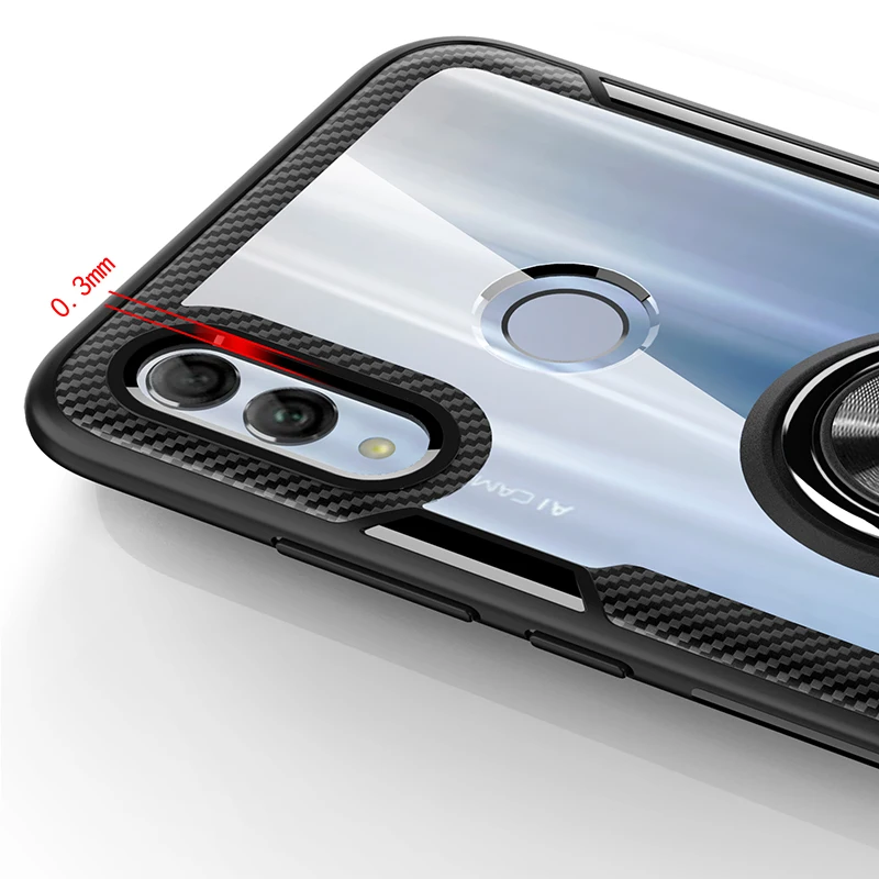 Чехол с кольцом для huawei honor 10 lite 20 pro NOVA 5T мягкая силиконовая рамка жесткая
