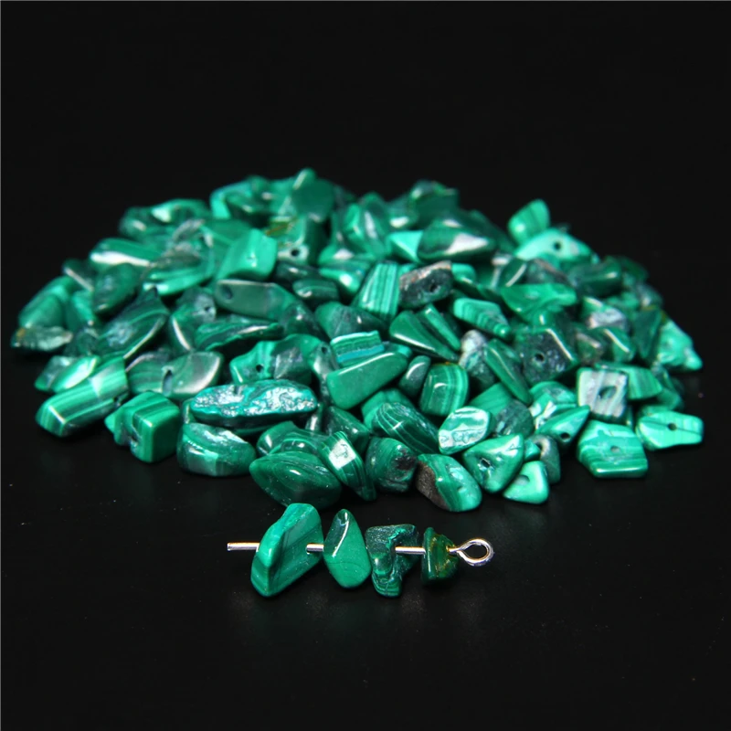 

Natural Malachite Chip Bead Irregular Healing Stone Chip Loose Bead For jewelry making DIY Bracelet Necklace Earing Bless peace