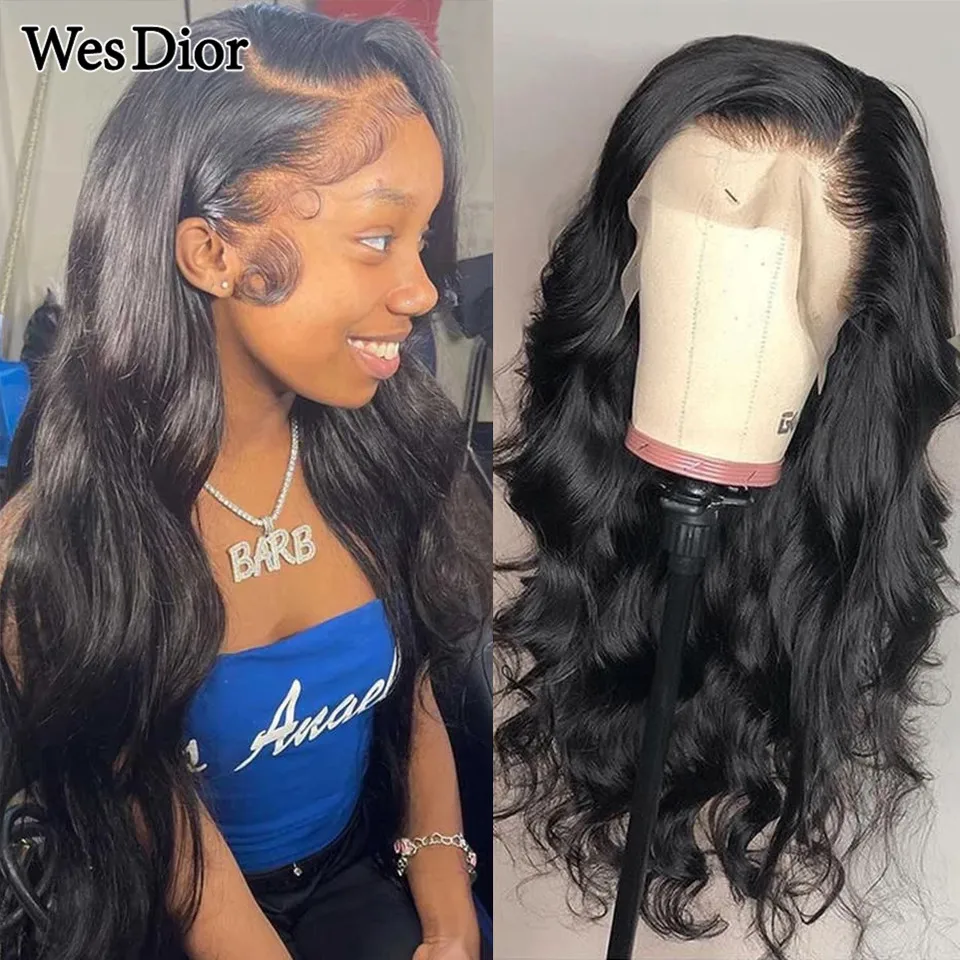 

Body Wave Lace Front Human Hair Wigs For Black Women Natural Hairline 13X4 Lace Front Wig Brazilian Pre-plucked With Baby Hair